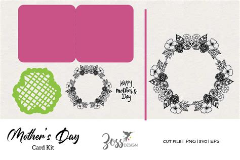 Download Mother's Day Card Kit Commercial Use DXF Files
