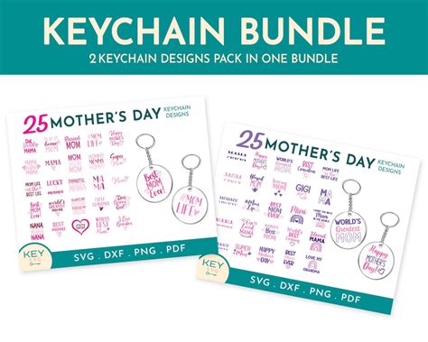 Download Mother's Day Keychain Pattern Bundle Images