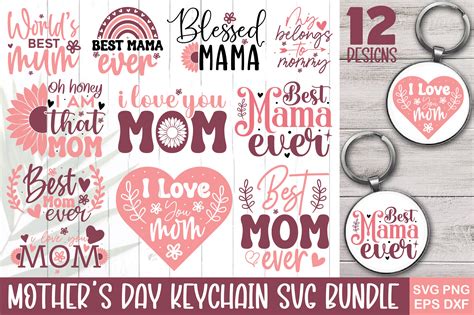 Download Mother's Day Keychain Pattern Bundle Printable