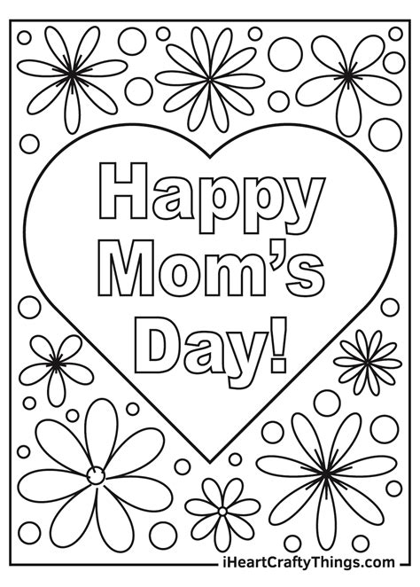 Mother's Day Printable Coloring Pages