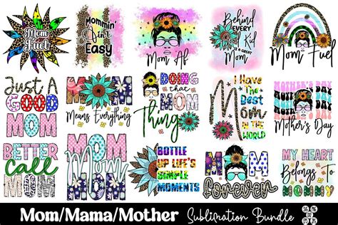 Download Mother's Day Sublimation Bundle 1 Files DXF Files
