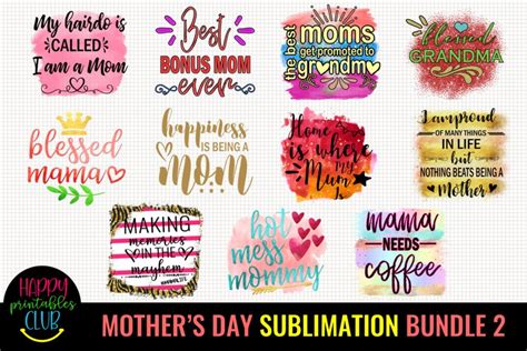 Download Mother's Day Sublimation Bundle 2 Printable