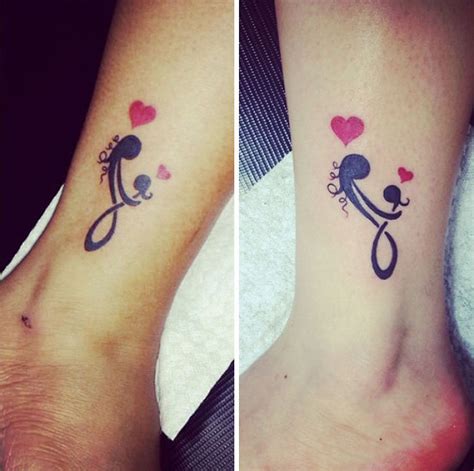Mother And Daughter Symbol Tattoos