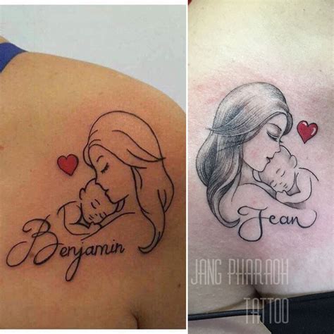 Mother and Child Tattoos Inspiring Tattoo Designs