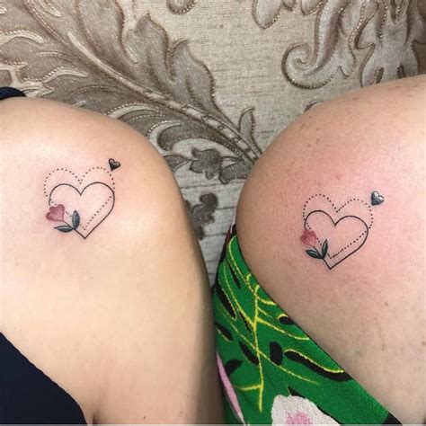 Mother Daughter Heart Tattoos