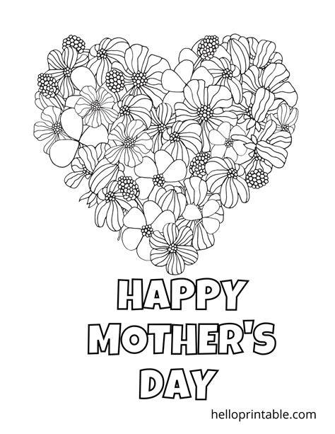 Mother Day Coloring Pages