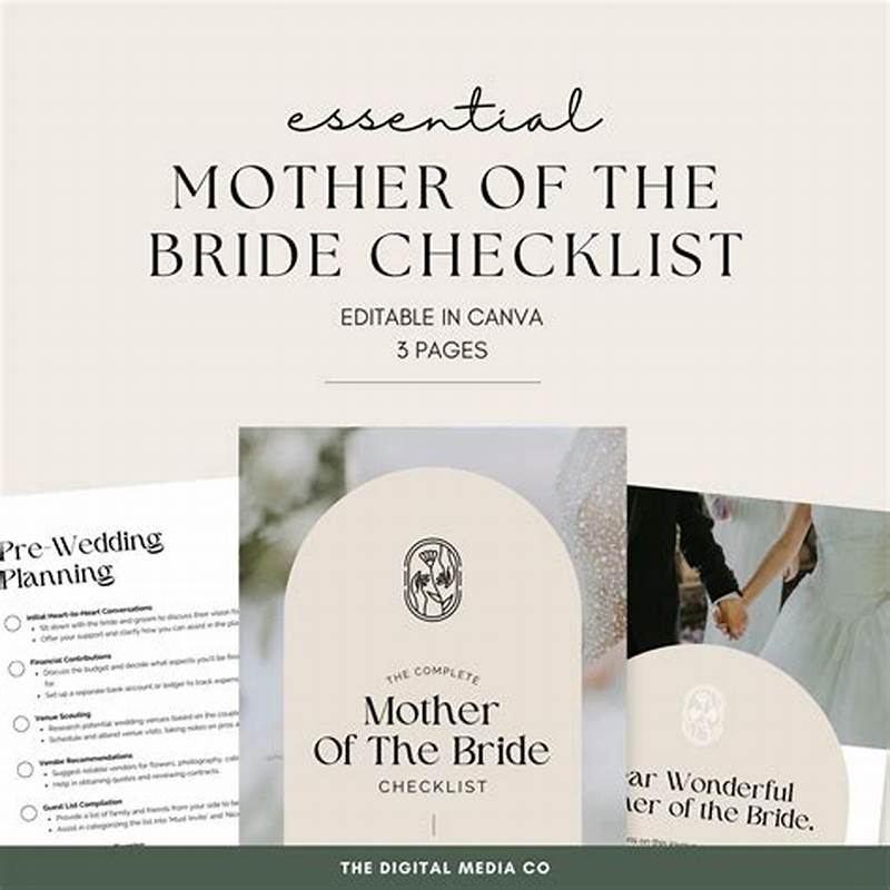 Mother Of The Bride Checklist Printable