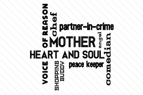 Download Mother Tag Cloud 1 SVG File - SVG Design Silhouette
