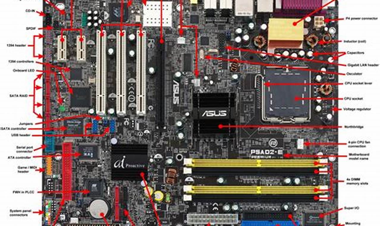 Motherboard Diagram With Labels