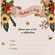 Mothers Day Invitation Card Template
