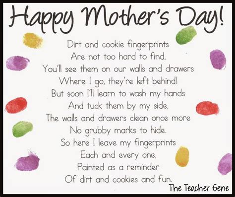 Mothers Day Poem Printables