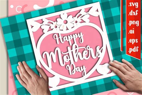 Download Mothers Day Card Commercial Use DXF Files