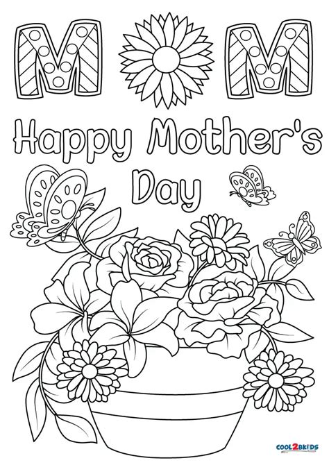 Mothers Day Coloring Pages Free