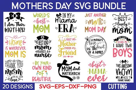 Download Mothers Day SVG Bundle Commercial Use DXF Files