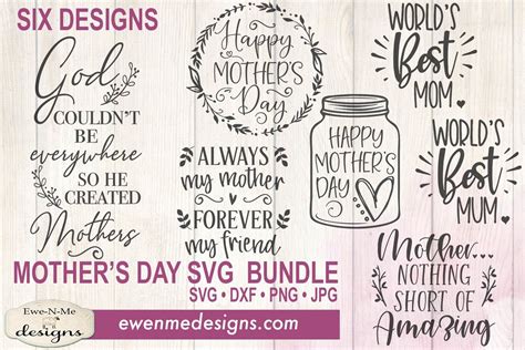 Download Mothers Day SVG Bundle Files For Crafts