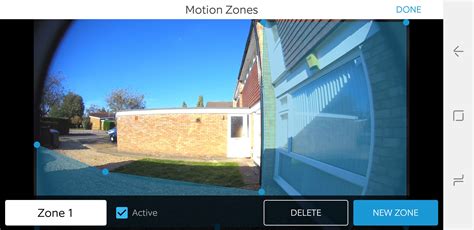 Motion zones