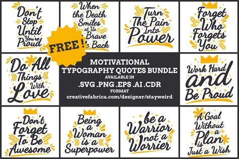 Download Motivational Quotes Bundle Commercial Use