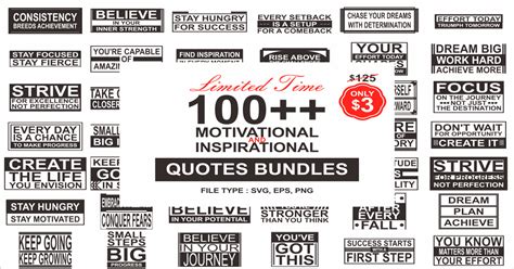 Download Motivational Quotes Bundle Commercial Use For Crafts