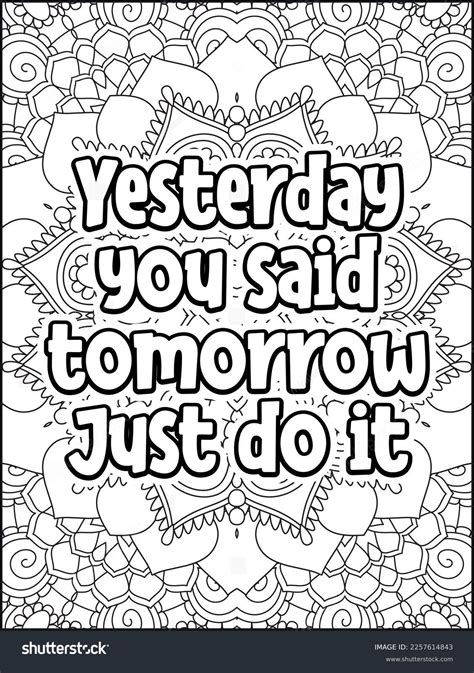 Motivational Quotes Coloring Pages