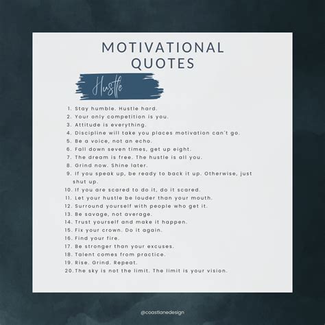 Motivational Quotes For Work List
