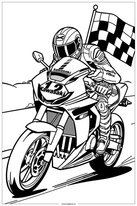 Moto Coloring Pages