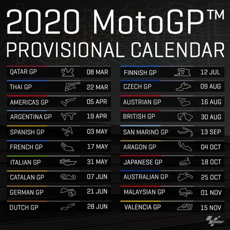 New Calendar 2021 Motogp 2021 Calendar