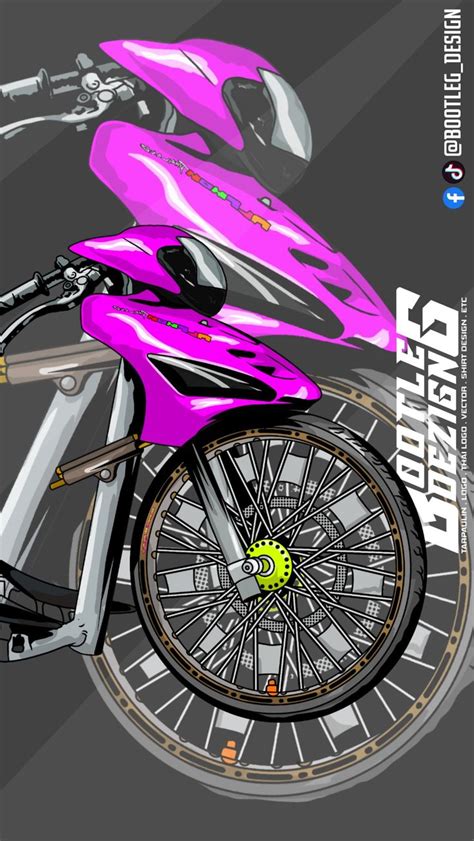 Motor Drag Bike Vector
