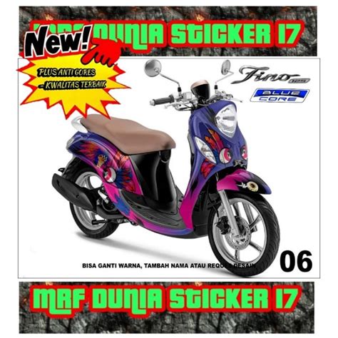 Motor Fino Modif Stiker