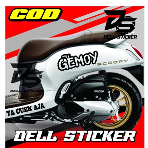 Motor Scoopy Cutting Sticker