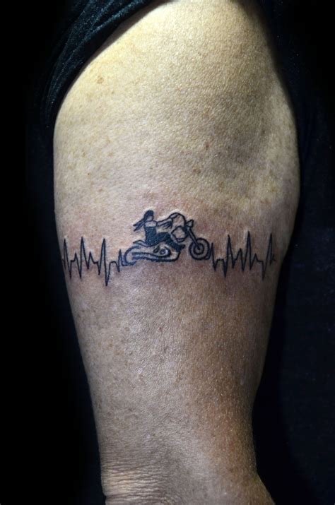 Motorcycle Heartbeat Tattoo Best Tattoo Ideas