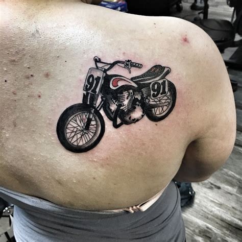 60 Motorcycle Tattoos For Men Two Wheel Design Ideas