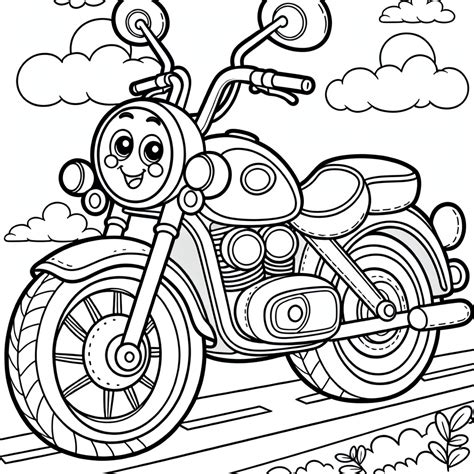 Motorcycle Color Page
