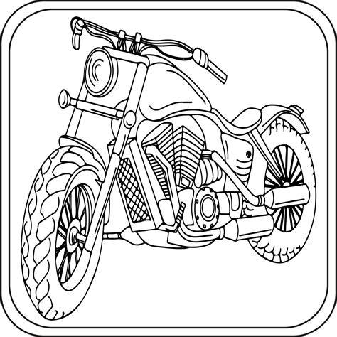 Motorcycle Color Pages