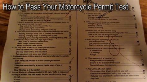 Motorcycle License Test Components