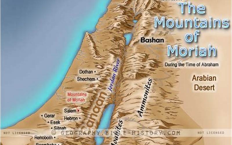Mount Moriah And Golgotha In The Bible