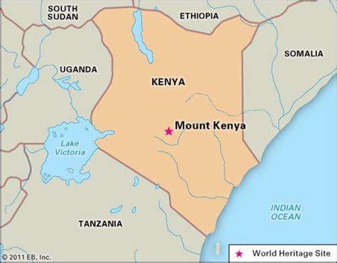 Mount Kenya trail map