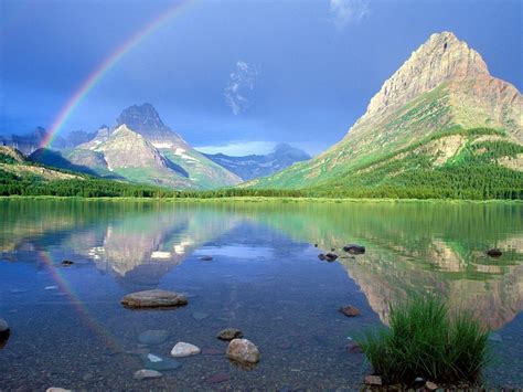 Mountain Landscape Rainbow