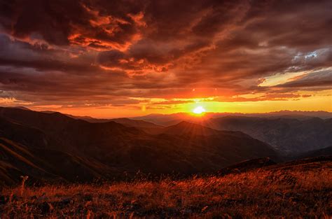 Mountain Landscape Sunset