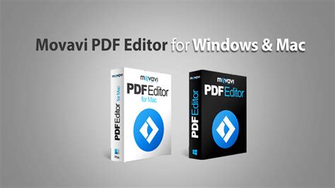 Movavi PDF Editor for Windows and Mac