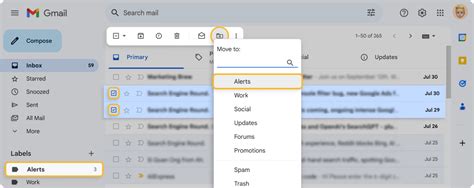 Move Emails from Inbox to Folders