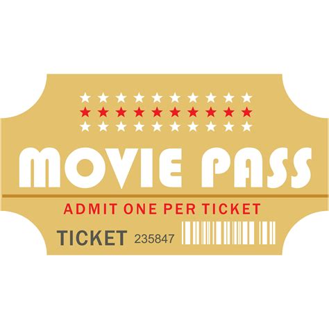 Movie Ticket Free Printable