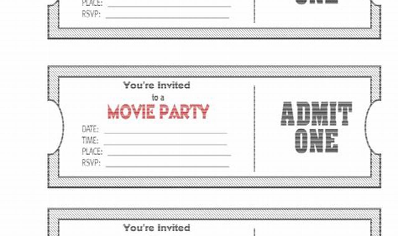 How to Design a Movie Ticket Template That Will Impress Your Audience