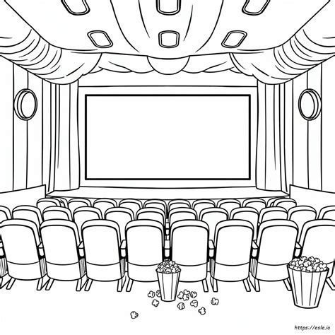 Movie Theater Coloring Pages