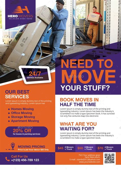 Moving Flyer Template: Create Eye-Catching Flyers For Your Moving Business