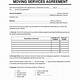 Moving Services Agreement Template