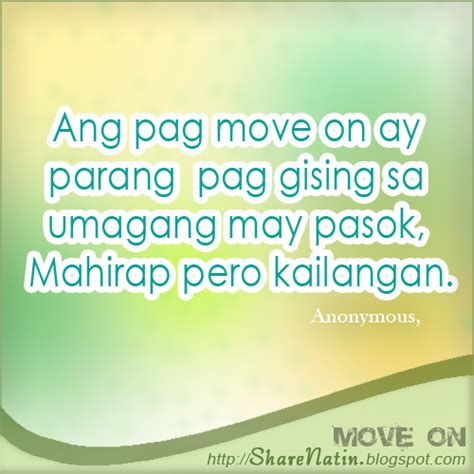 Moving Forward In Tagalog
