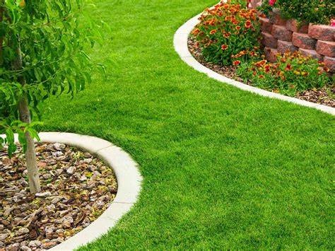 Mowing and Edging Lawn