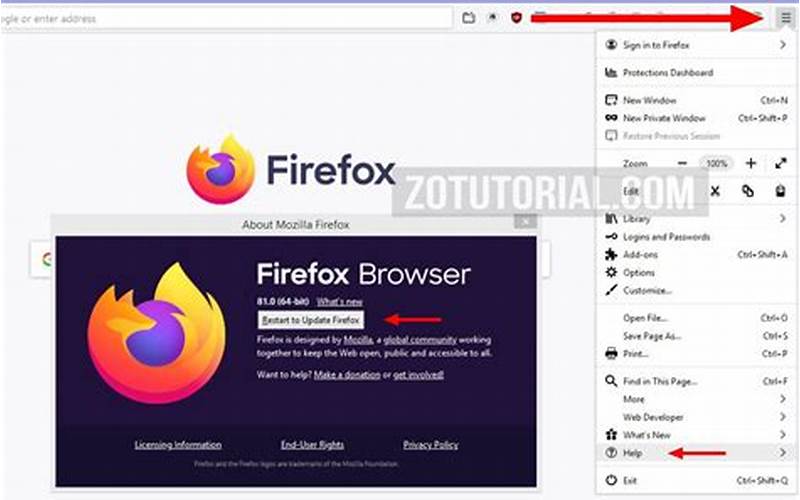 Mozilla Firefox - Langkah 1