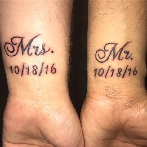 40 So Cute Mr. and Mrs. Tattoos for Perfect Couples