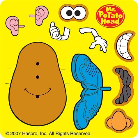 Mr Potato Head Printable Pieces